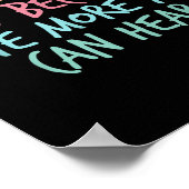 Quiet Introvert Silent Silence Quote The Quieter Y Poster (Ecke)