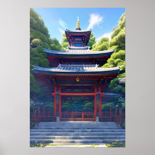 Quiet Japanese Shrine Poster (Vorne)