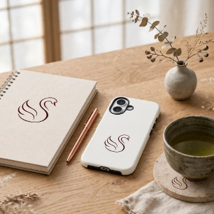 Quiet Luxury Minimalist Swan Tough Handyhülle Ae iPhone 16 Hülle