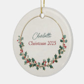 Quiet Luxury Personalized Christmas Ornament (Links)