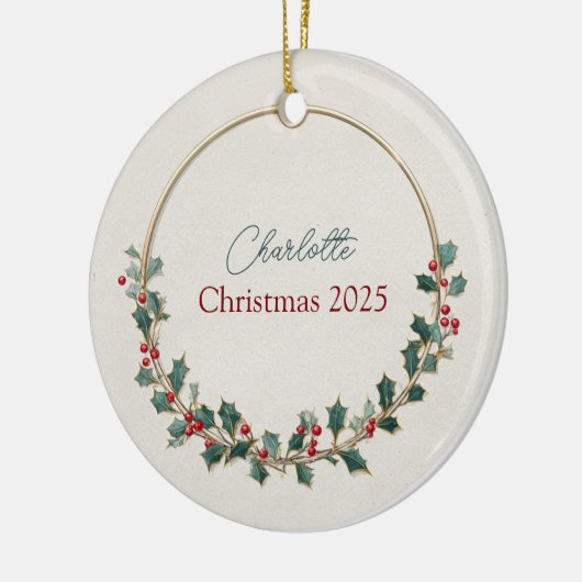 Quiet Luxury Personalized Christmas Ornament (Links)