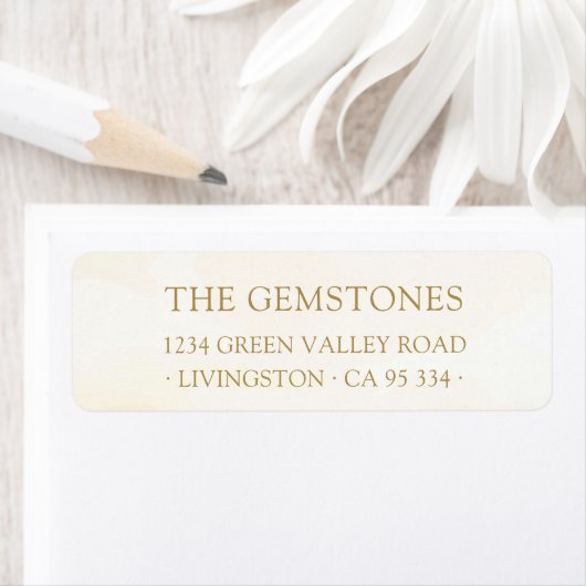Quiet Luxury Timeless Gold Return Address (Insitu)