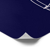 Quiet Mind Owl – Minimalist Night Wisdom Design Poster (Ecke)