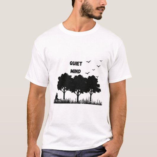 Quiet Mind T-Shirt – Forest Wellness for Overthink (Vorderseite)