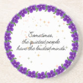 "Quiet Minds" Getränkeuntersetzer (Vorne)