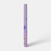 Quiet Moment Cat Samsung Galaxy Case – Purple Samsung Galaxy Hülle (Linke Seite)