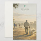Quiet Morning Walk – Veterinary Clinic Stationery Briefpapier (Vorne/Hinten)