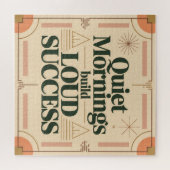 Quiet Mornings Build Loud Success Puzzle (Horizontal)