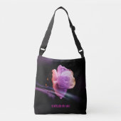 "Quiet Night Rose #2" - Crossbody Bag Tragetaschen Mit Langen Trägern (Vorderseite)