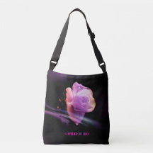 "Quiet Night Rose #2" - Crossbody Bag
