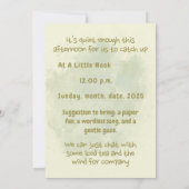 Quiet Noon & Whispering Leaves - Calm Summer Invit Einladung (Rückseite)