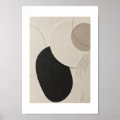 Quiet Orbit | Minimal Abstract Plaster Art Print Poster (Vorne)