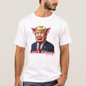 Quiet Piggy | Anti-Trump Political Humor T-Shirt (Vorderseite)