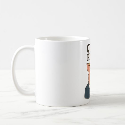 Quiet piggy kaffeetasse (Links)