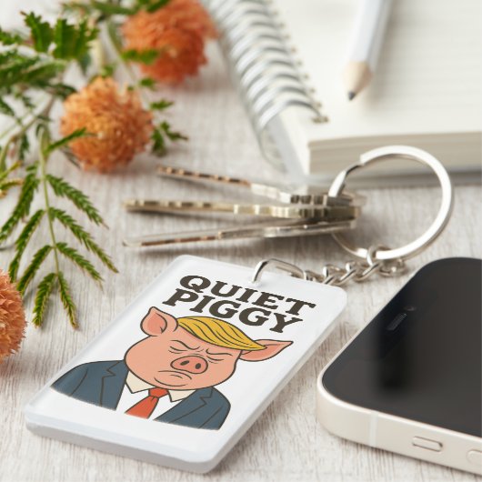 Quiet piggy schlüsselanhänger (Vorderseite rechts)