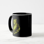 Quiet Power Feline Mug | Elegant Wildlife Art Tasse (Vorderseite Links)