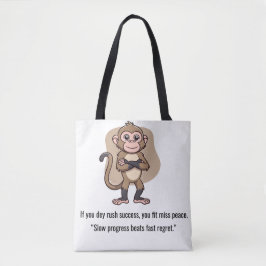 Quiet Progress Monkey – Everyday Tote Tasche