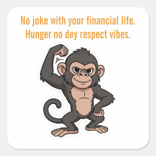 Quiet Progress Monkey  Sticker (Vorderseite)