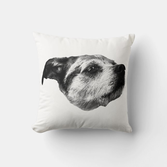 Quiet Pumpkin Lane — Terrier Kissen (Vorderseite)