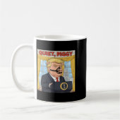 Quiet Quiet Ggy Funny Sarcastic Litical G Cartoon Kaffeetasse (Links)