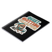 Quiet Quitting Elf Funny Office Humor Meeting Notizblock (Linke Seite)