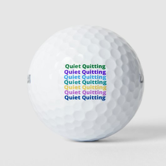 Quiet quitting golfball (Vorderseite)