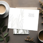 Quiet Reeds — Minimal Get Well Card Karte