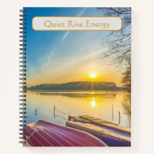 Quiet Rise Energy Lakeside Sunrise  Notizblock
