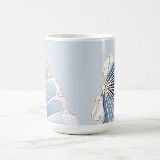 Quiet Tides | Blue Shell Coastal  Kaffeetasse (Mittel)