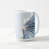 Quiet Tides | Blue Shell Coastal  Kaffeetasse (VorderseiteRechts)