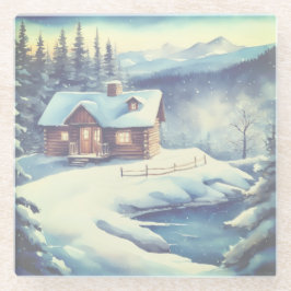 Quiet time in the woods glasuntersetzer