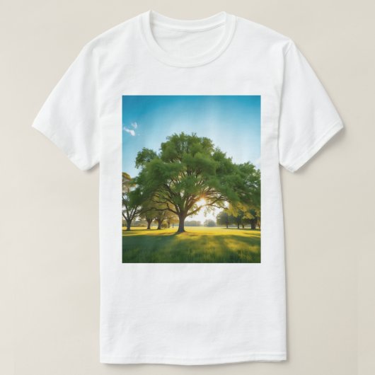 Quiet Time With a Big Tree – Nature T‑Shirt T-Shirt (Design vorne)
