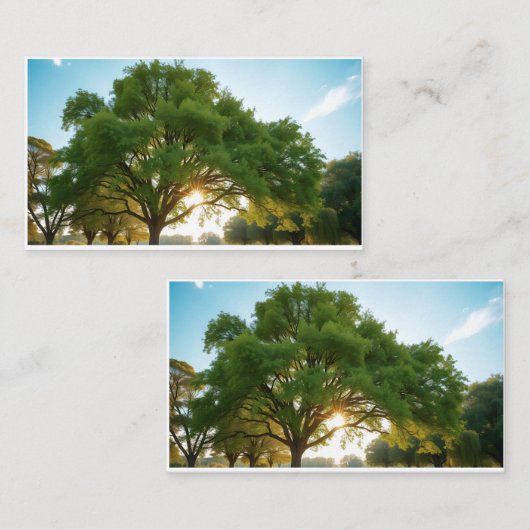 Quiet Time With a Big Tree  Visitenkarte (Vorne/Hinten)