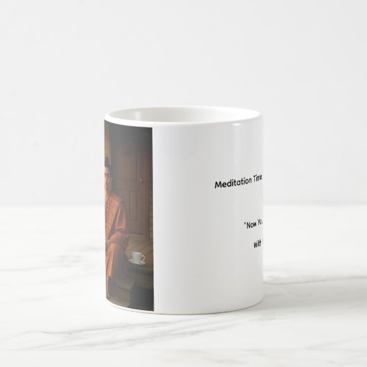 Quiet Time With Buddha Mug Kaffeetasse (Mittel)
