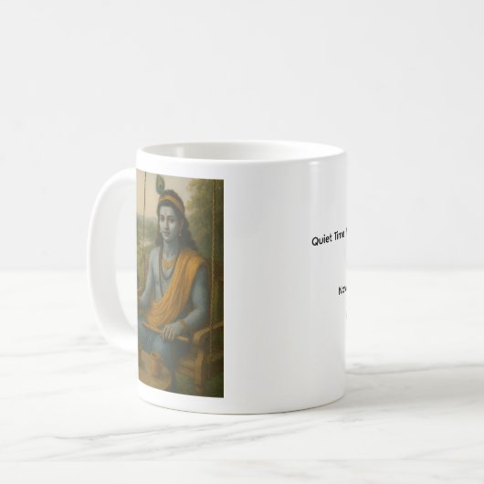 Quiet Time With Krishna Mug Kaffeetasse (Vorderseite Links)