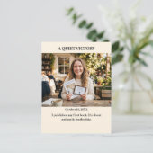 Quiet Victory Custom Photo Postcard Postkarte (Stehend Vorderseite)