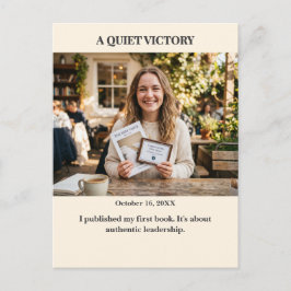 Quiet Victory Custom Photo Postcard Postkarte