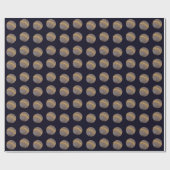 Quiet Wolf Moon Geschenkpapier (Flach)