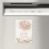Quietly Confident Floral Affirmation Magnet (In Situ (Geschirrspüler))