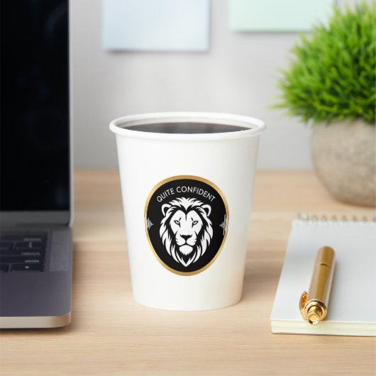 Quietly Confident – Minimal Typography Design for  Pappbecher (InSitu)