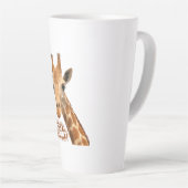 Quietly Different Giraffe - Giraffe Art Milchtasse (Rechte Ecke)