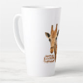 Quietly Different Giraffe - Giraffe Art Milchtasse (Linke Ecke)