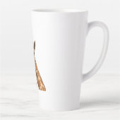 Quietly Different Giraffe - Giraffe Art Milchtasse (Rechts)