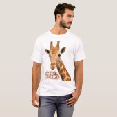 Quietly Different Giraffe - Giraffe Art T-Shirt (Vorne ganz)