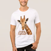 Quietly Different Giraffe - Giraffe Art Tri-Blend Shirt (Vorderseite)