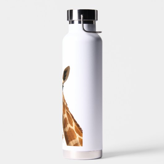 Quietly Different Giraffe - Giraffe Art Trinkflasche (Links)