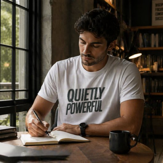 Quietly Powerful Minimal Typography T-Shirt