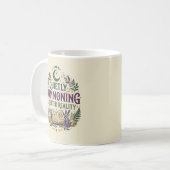 Quietly Summoning a Better Reality Mystical Kaffeetasse (Vorderseite Links)