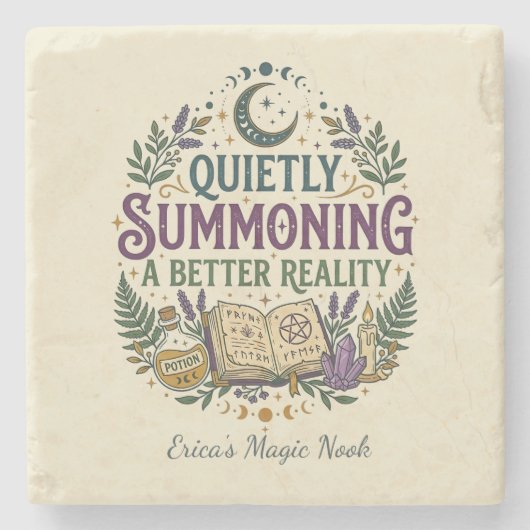 Quietly Summoning a Better Reality Mystical Steinuntersetzer (Vorderseite)