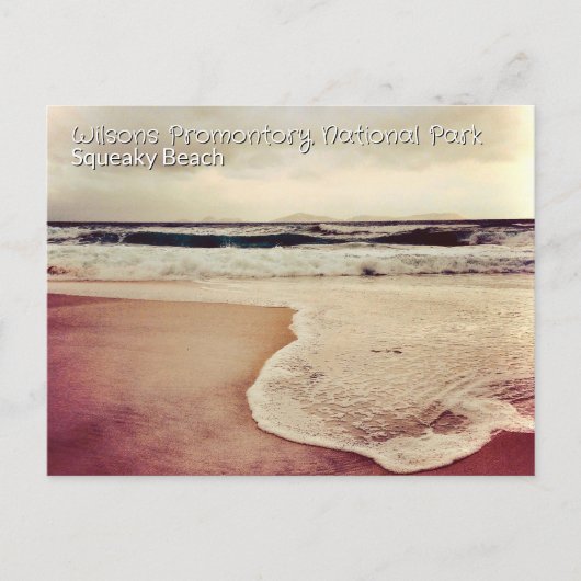 Quietschende Strand, Wilsons Prom Postkarte (Vorderseite)